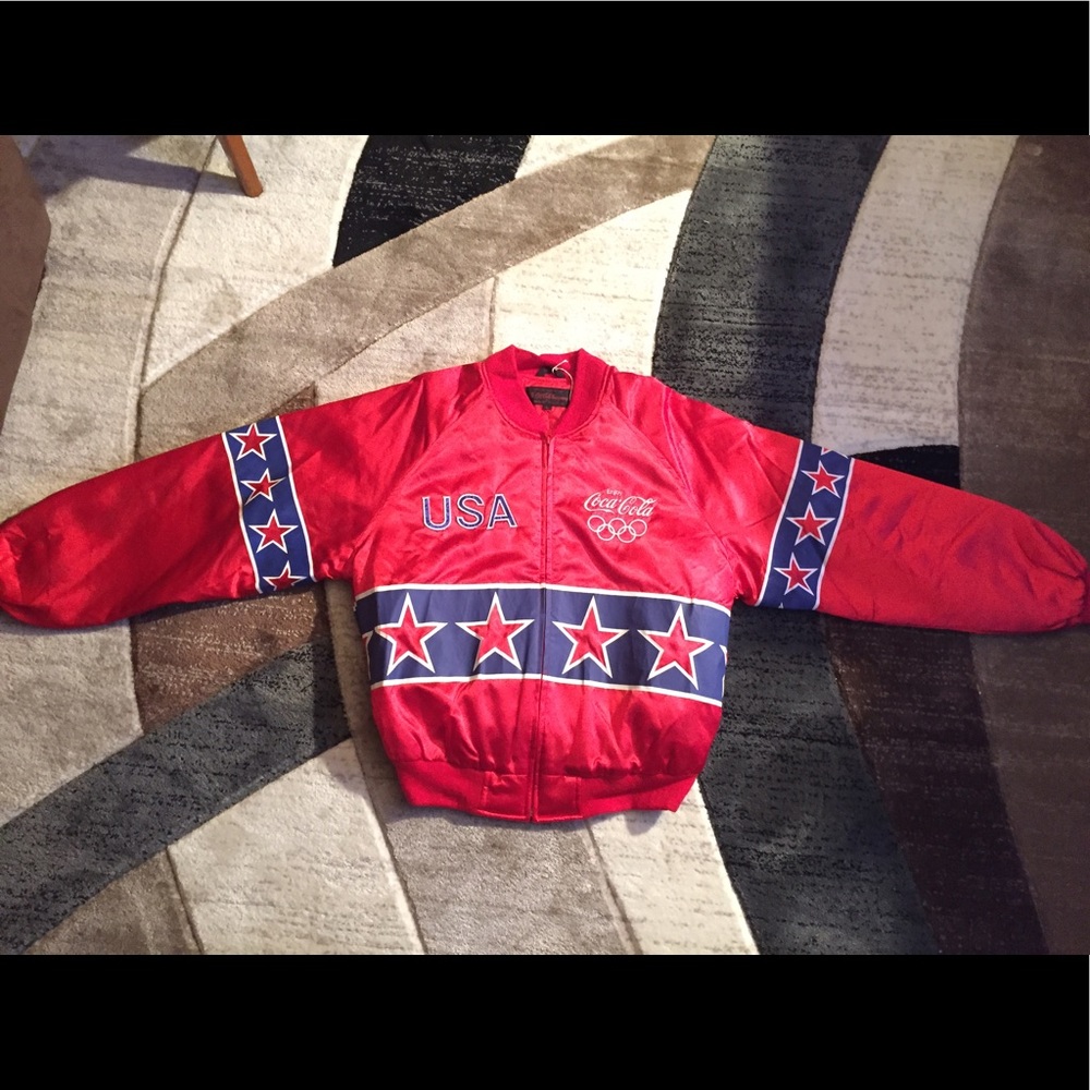 Vintage 1980s Coca Cola Olympic Jacket