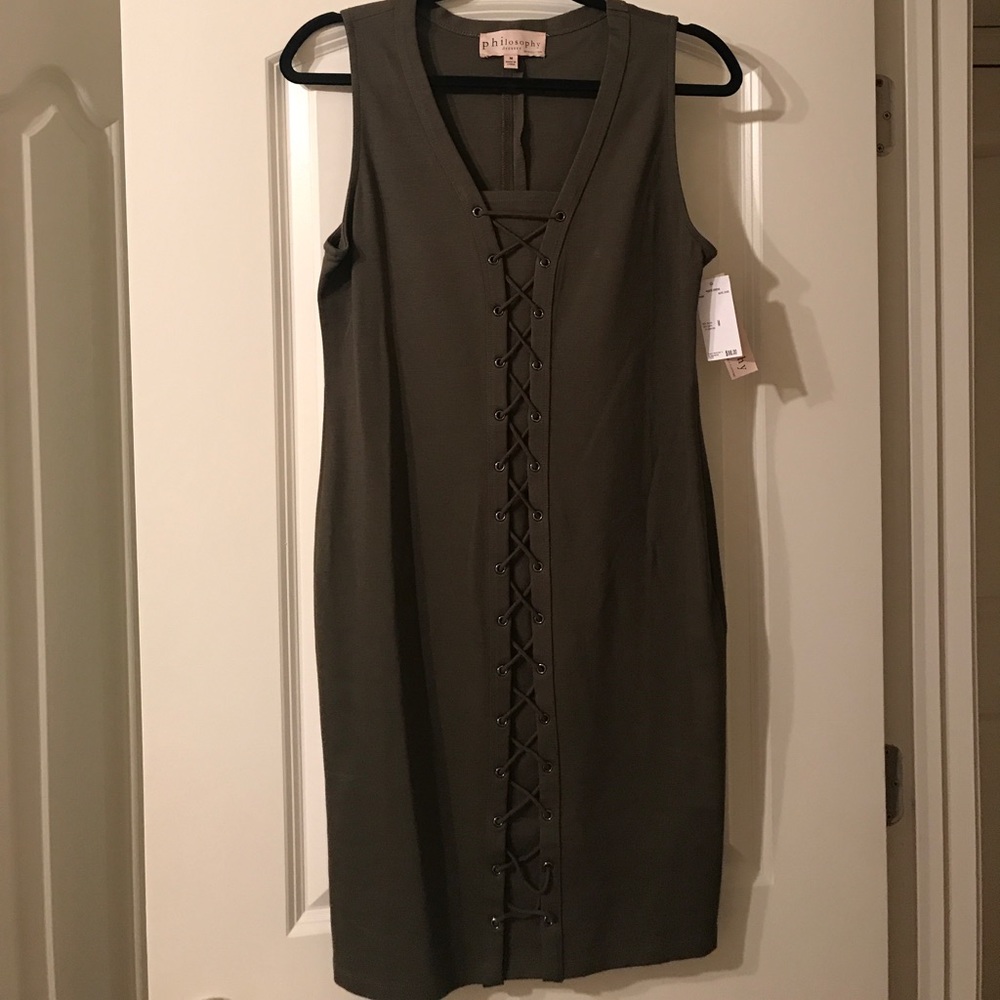 Brand new Olive Green Philosophy Dress with tags!