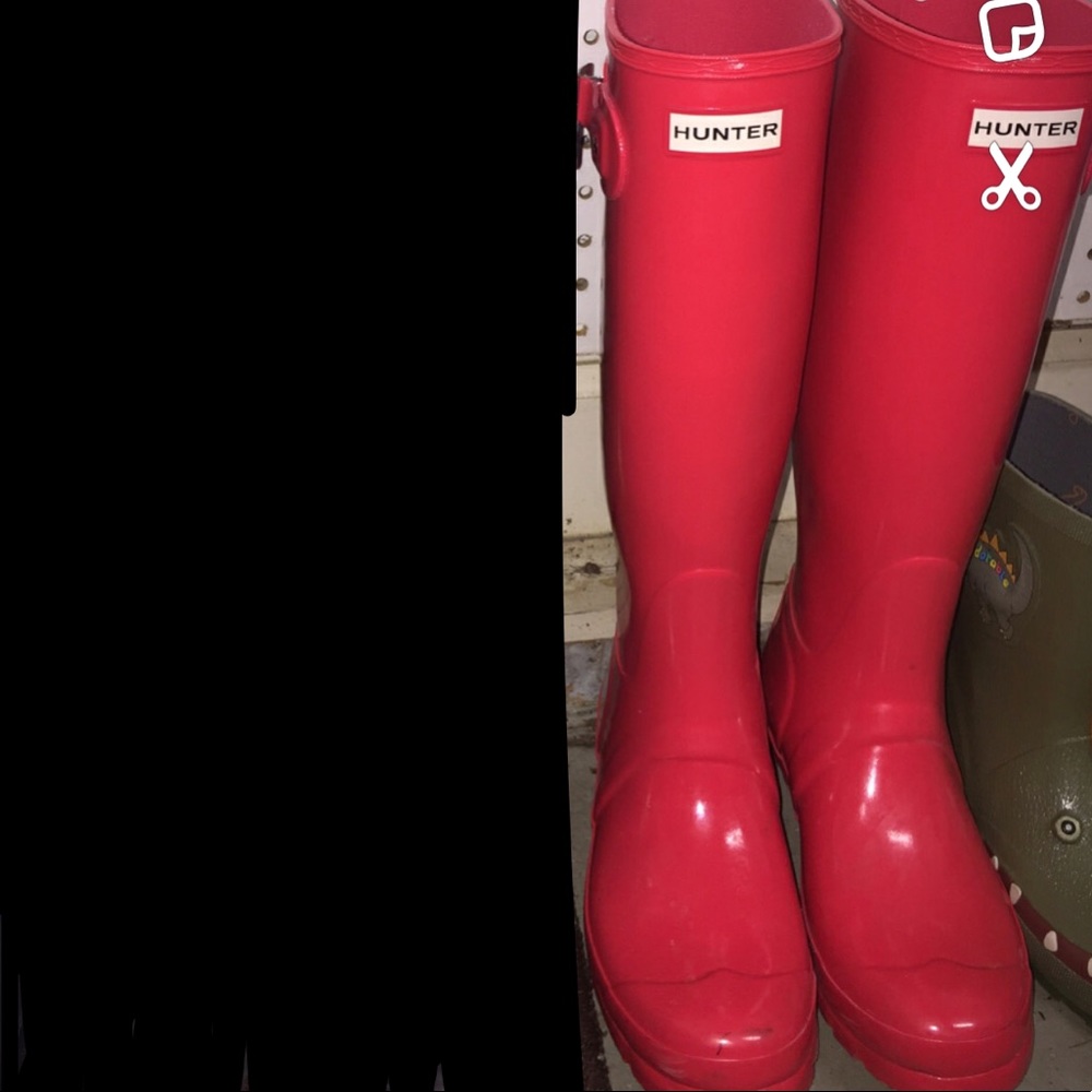 Coral hunter boots