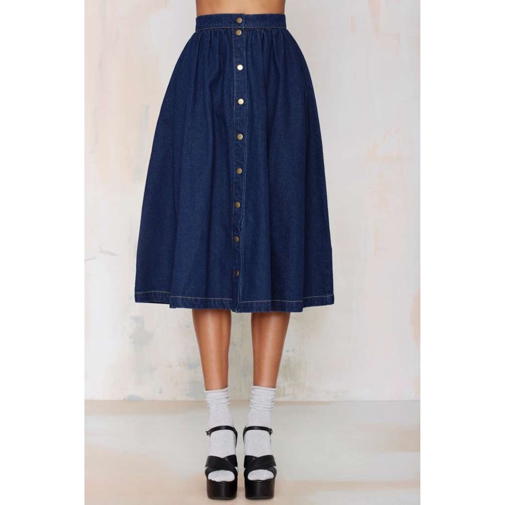 Closing in 1 day!!! Nasty gal denim maxi dress