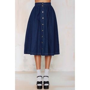 Closing in 1 day!!! Nasty gal denim maxi dress