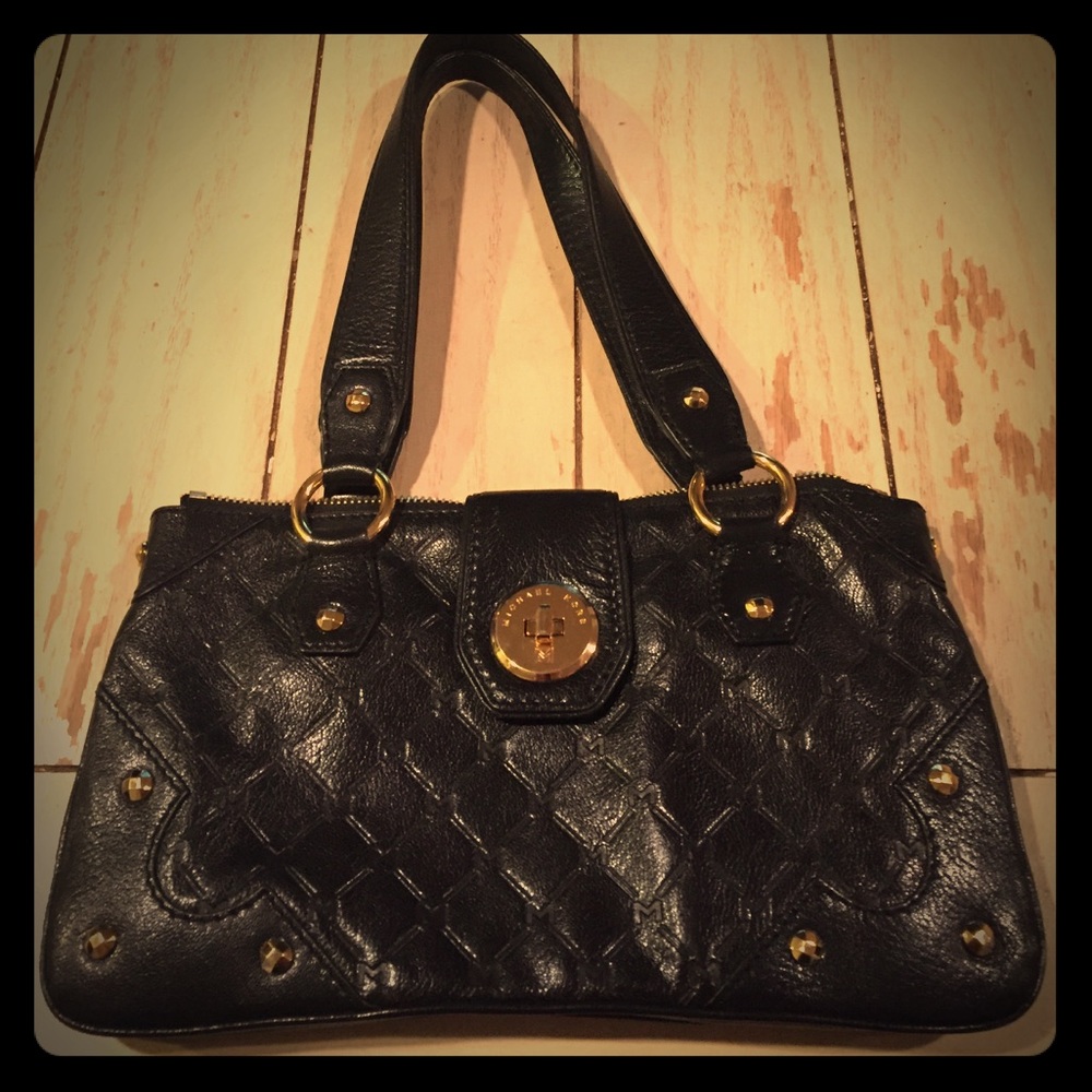 Michael Kors Leather Bag with Gold Stud Detailing