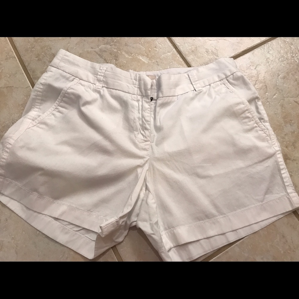 J Crew white shorts great condition