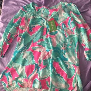NWT Lilly Pulitzer tunic in Tropical Pink Sands