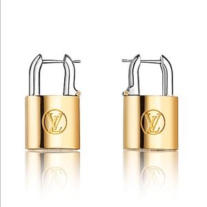 Gold LV earrings