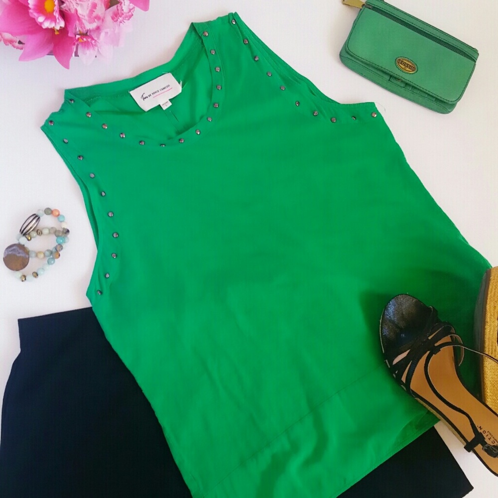 Final Price Drop Two by Vince Camuto Green Tank