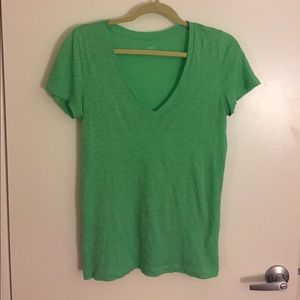 Green J. Crew Vintage Cotton Tee