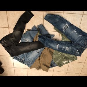 Cleaning out closet full of jeans