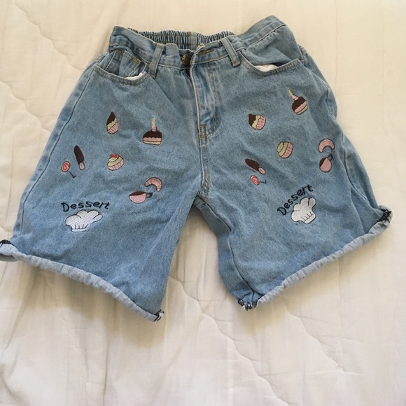 Candy & Sweets High Waist Shorts - Picture 1 of 1