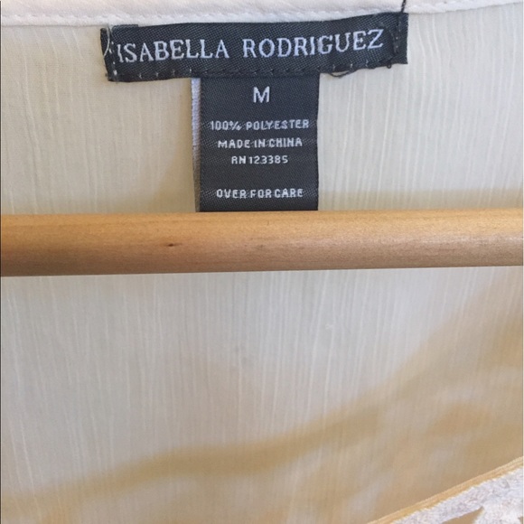 Isabella Rodriguez sheer peach blouse ($5 or 2 items for $9) - Picture 3 of 6