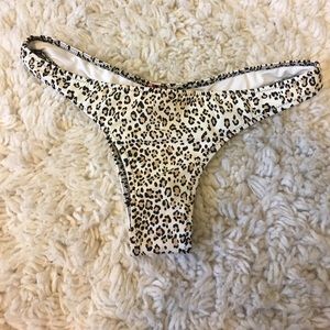 Victoria's Secret Leopard Print Bikini Bottoms