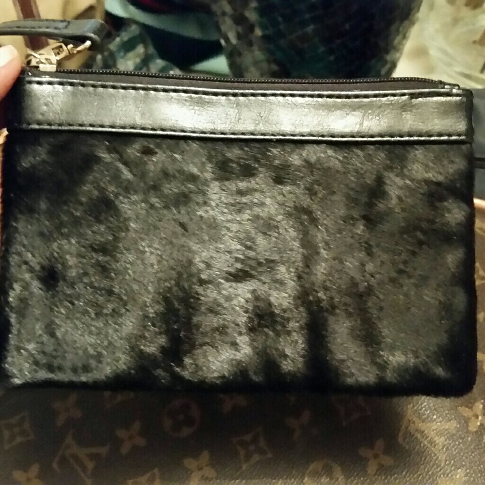 Aqua Madonna wristlet