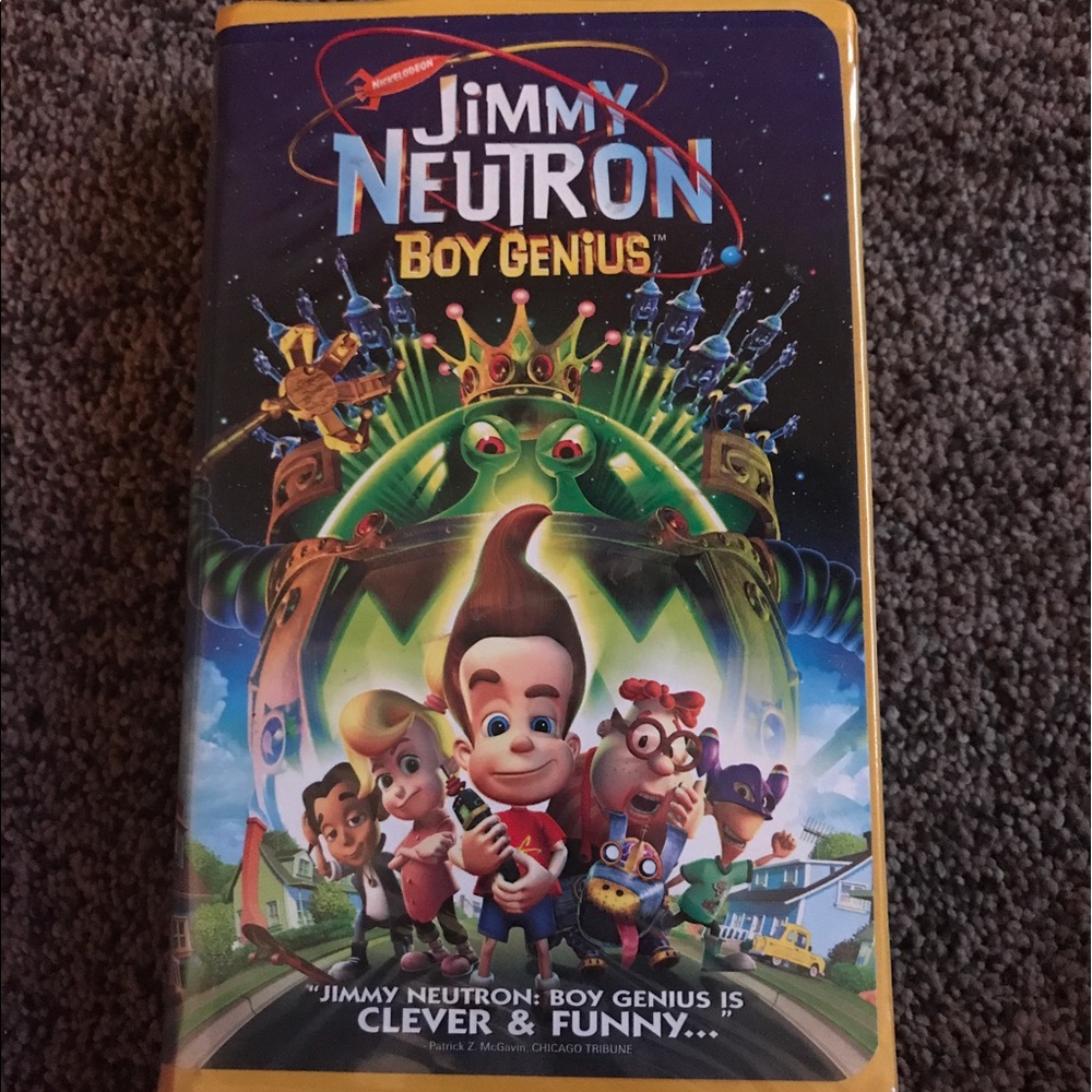 Jimmy Neutron boy genius VHS
