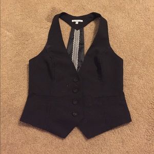 Black dress vest