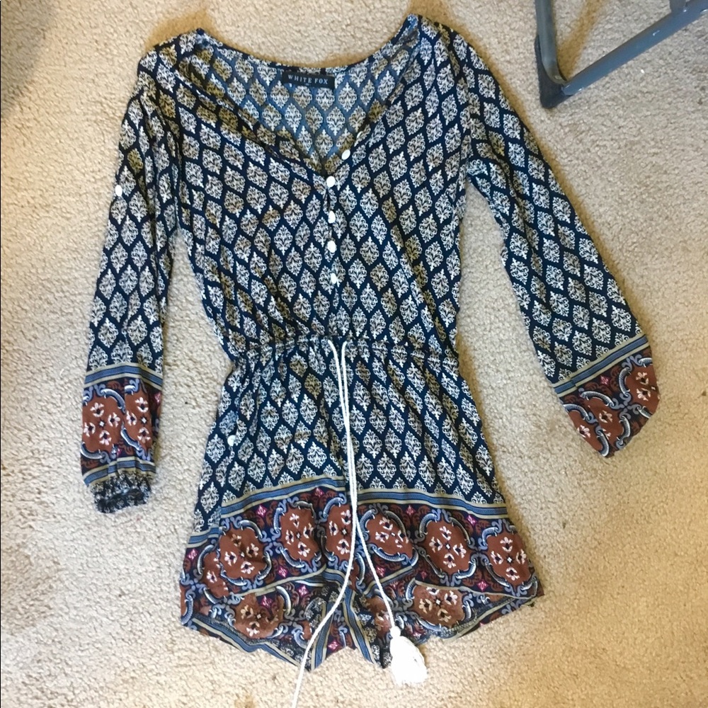 Patterned romper