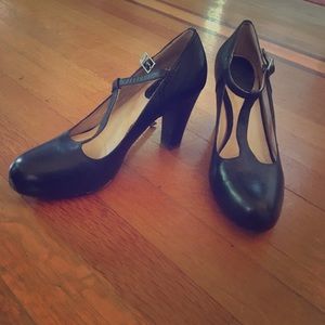 Frye high heeled Mary Janes