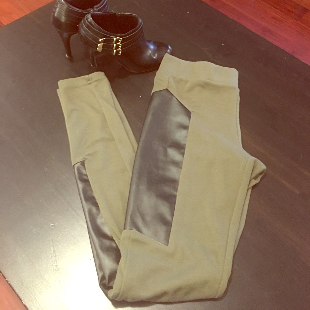 Poof Couture Olive Green Leggings 🍋💃🏻