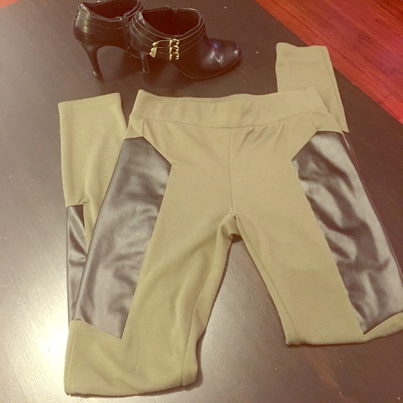 Poof Couture Olive Green Leggings 🍋💃🏻 - Picture 2 of 4