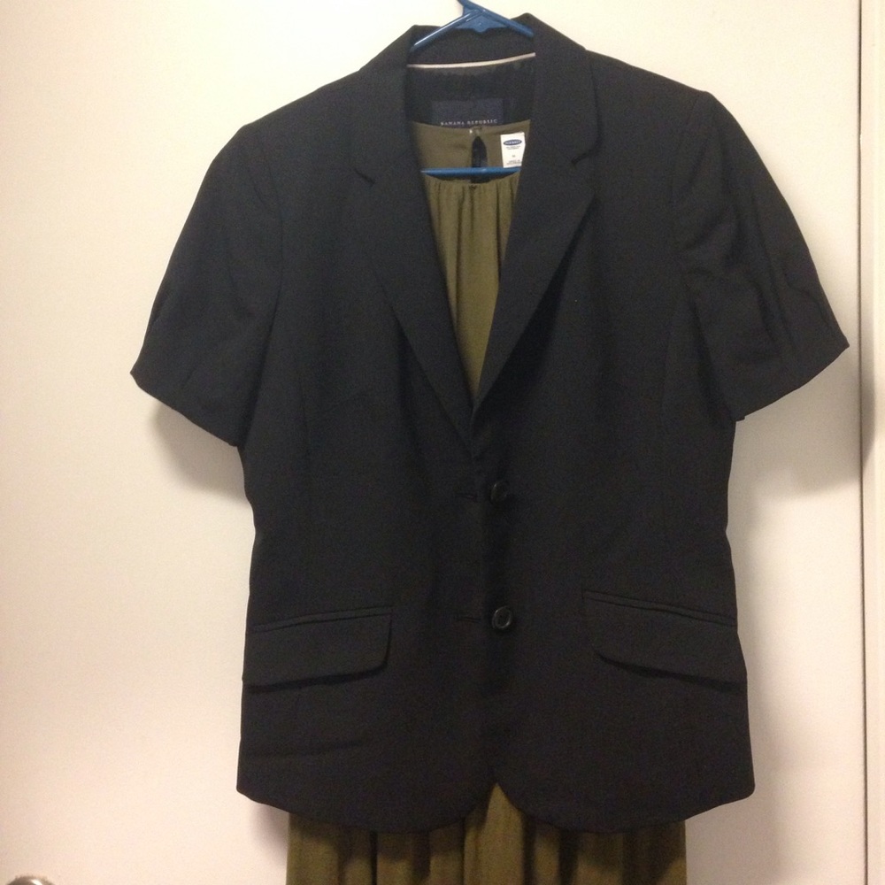 Banana Republic short sleeve blazer