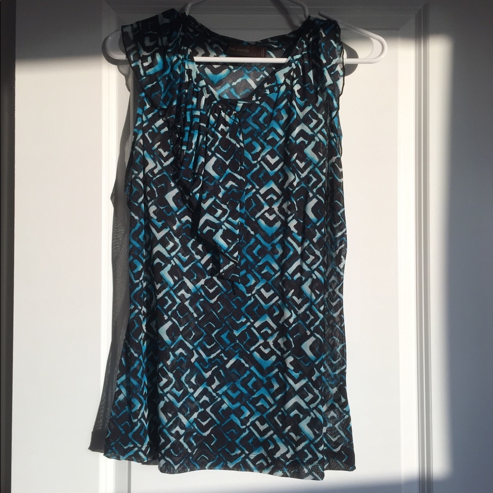 The Limited sleeveless multicolor top