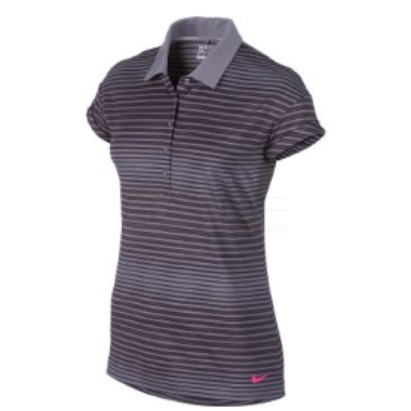 Nike Tops - Nike Women's Sport Novelty Polo - Purple Stripe