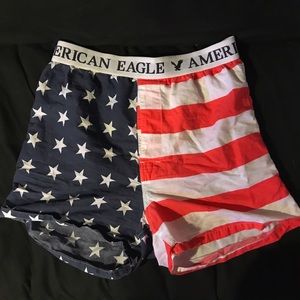American Eagle American flag boxers