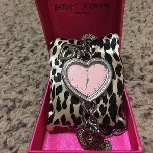 NEVER WORN Betsey Johnson Charm Watch