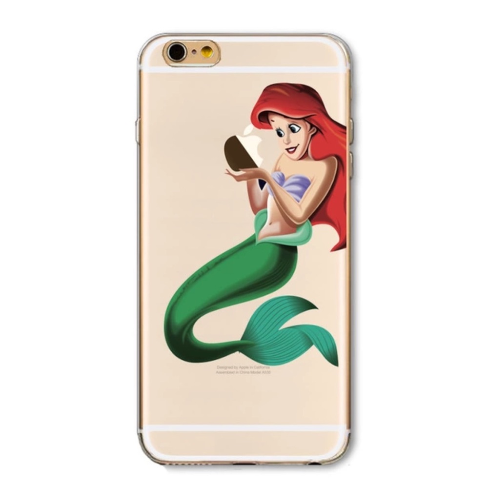 IPhone 7 8 Plus Silicone Case Ariel Disney Cute - Picture 1 of 2