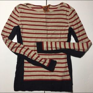 Tory Burch XS striped light sweater nautical