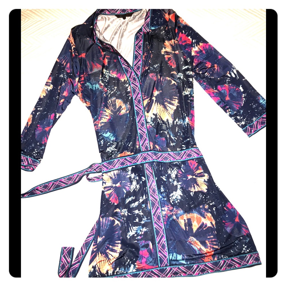 BCBG Max Azria colorful vintage-style dress