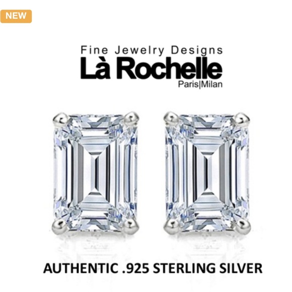 La Rochelle 925 Sterling Silver Baguette Cut - Picture 2 of 2