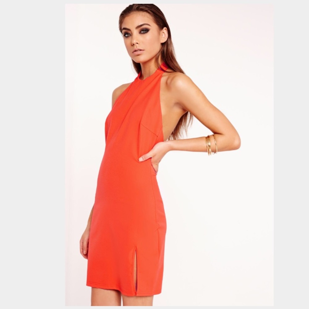 High neck dress