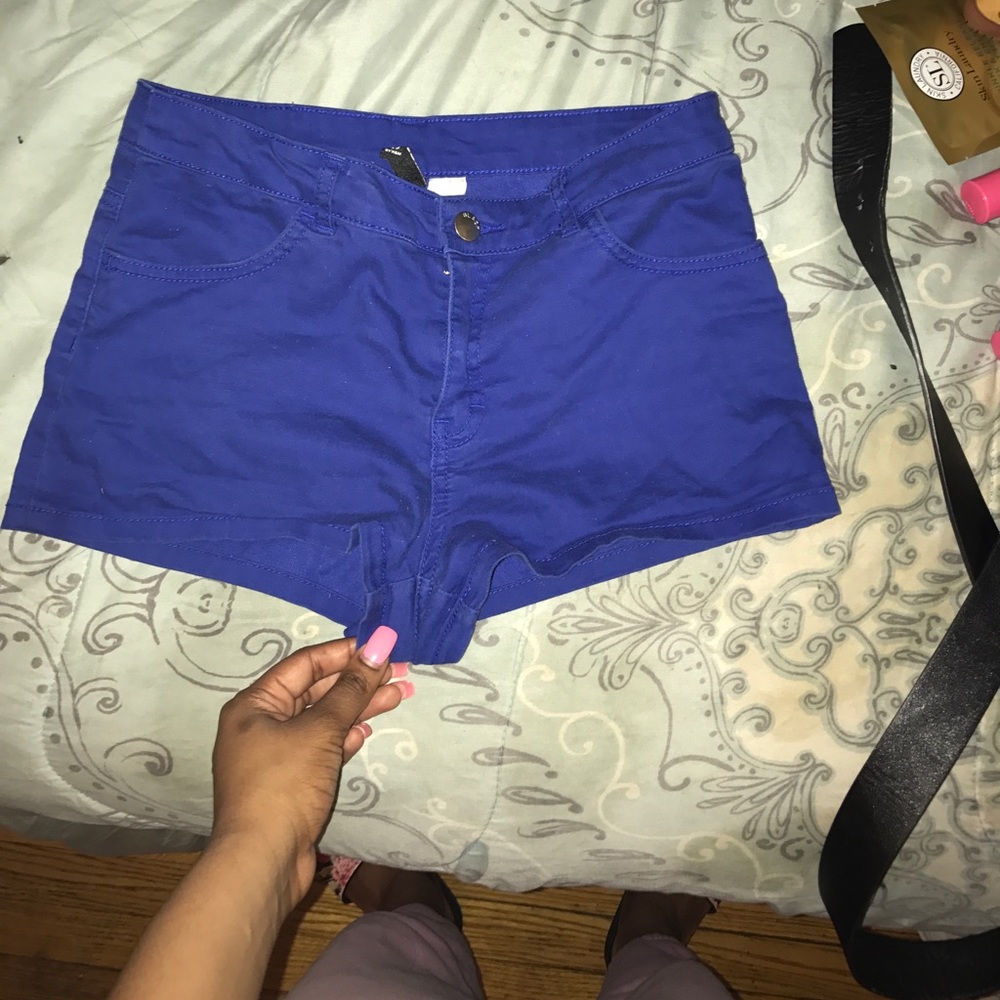 Navy Blue Booty Shorts