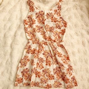 Creme Floral Dress