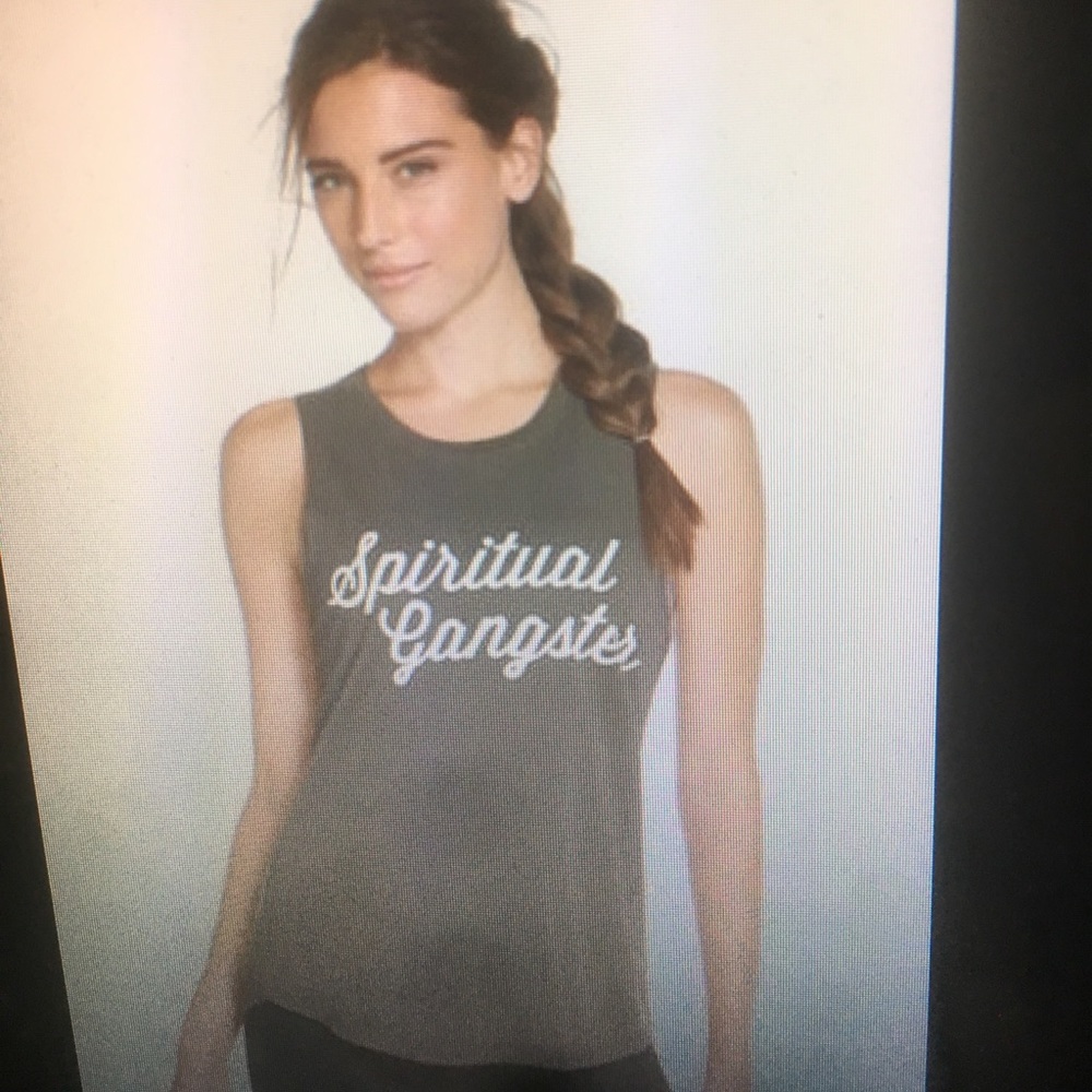 Spiritual gangster green muscle shirt tank Logo me