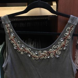 Zara embellished tank top