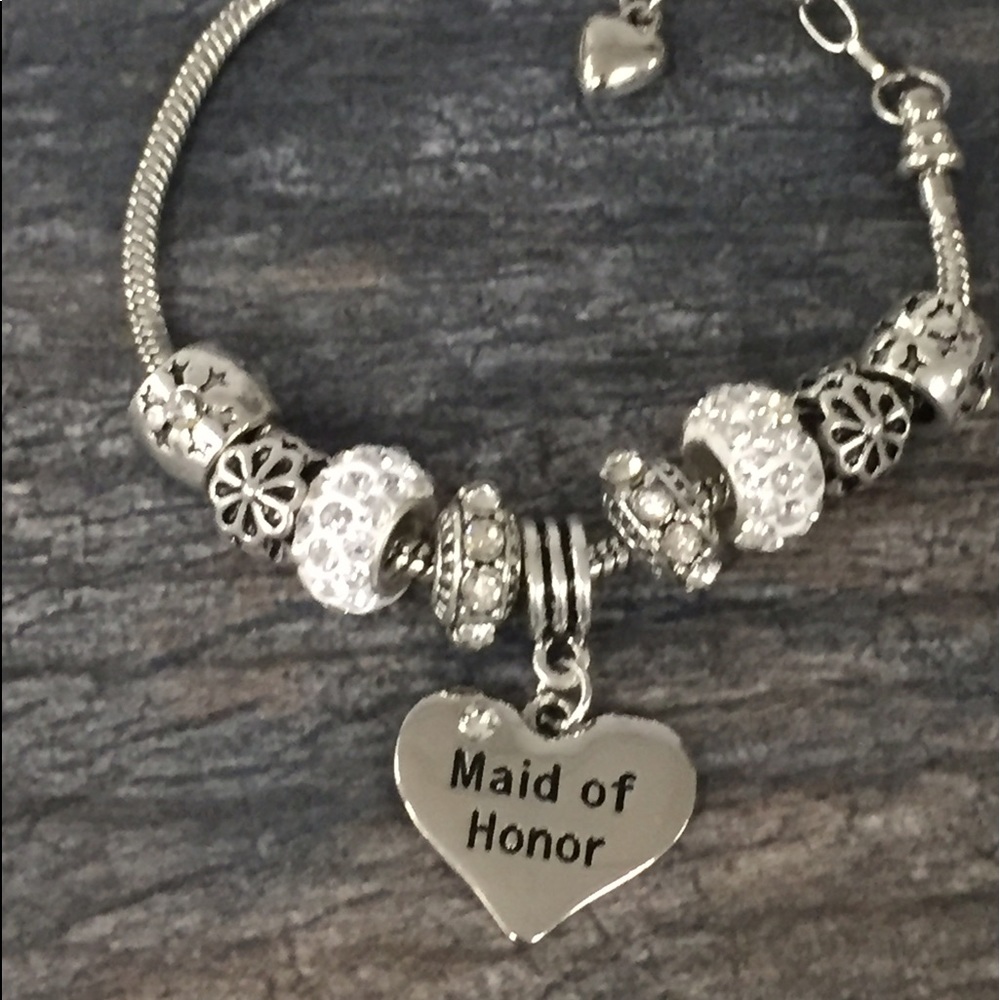 Maid of Honor Gift Bracelet, Bridesmaid Bracelets