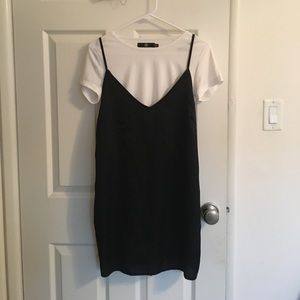 Closing in 1 day! Missguided tshirt cami dress
