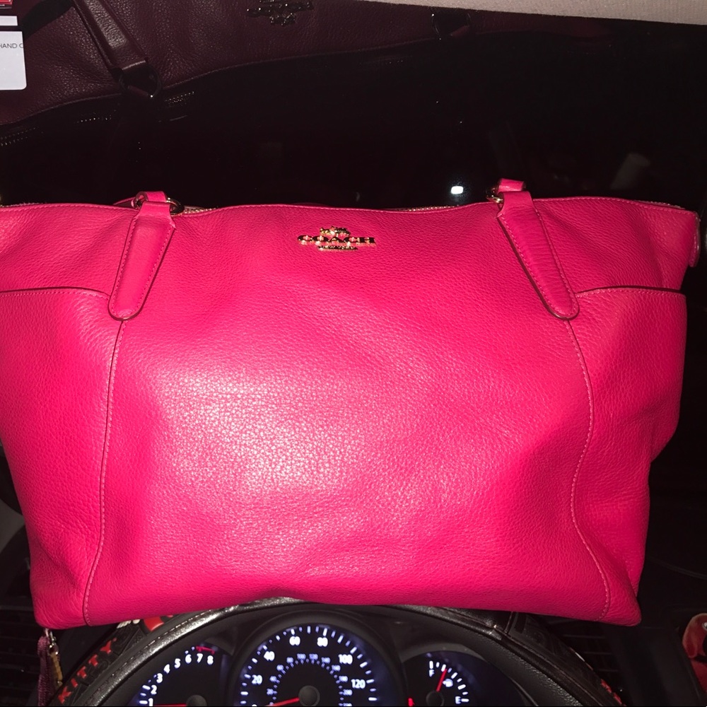 Pink coach bag