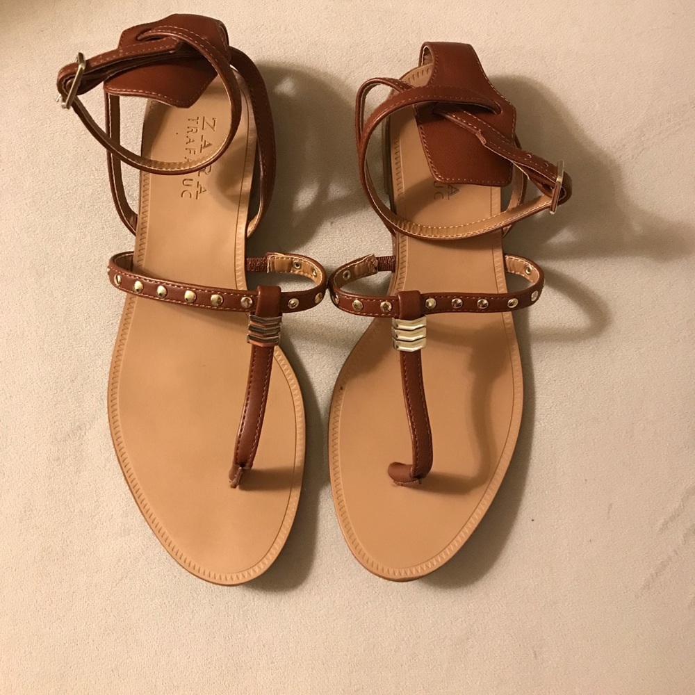 Zara brown sandals
