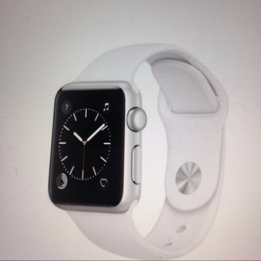 💕NEW Apple Watch series 1 38mm white sport band