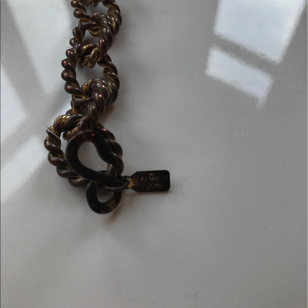 Kenneth Jay Lane Knotted Rope Chain Gold Necklace - Picture 2 of 7