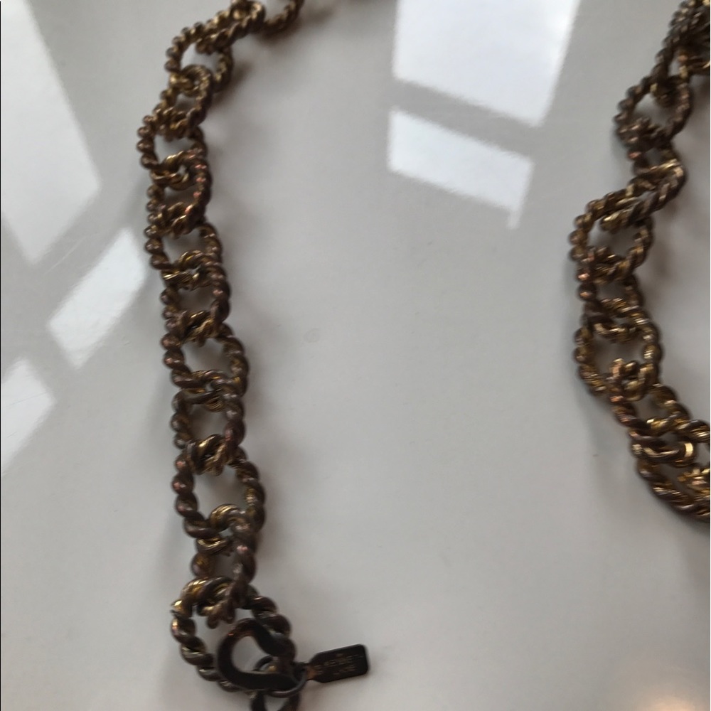 Kenneth Jay Lane Knotted Rope Chain Gold Necklace - Picture 4 of 7