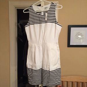 Madewell black & white dress, size S, new w/ tags