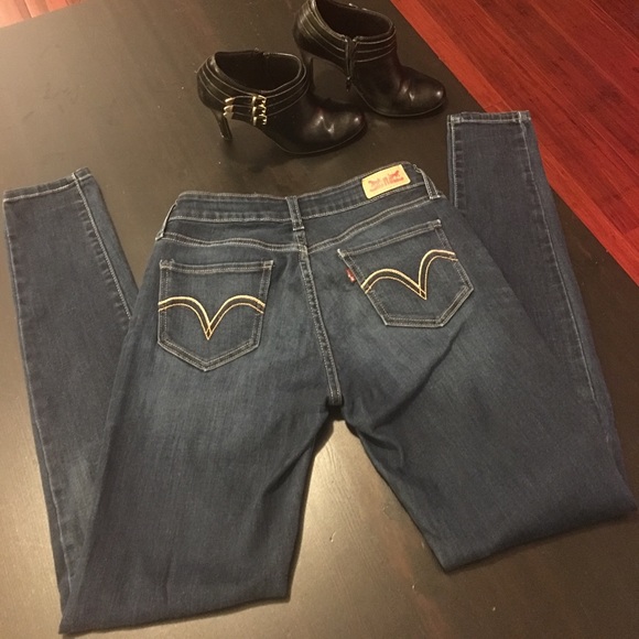 Washed Blue Levi's Jeans 👖 ❤️ W27 L30 - Picture 2 of 5