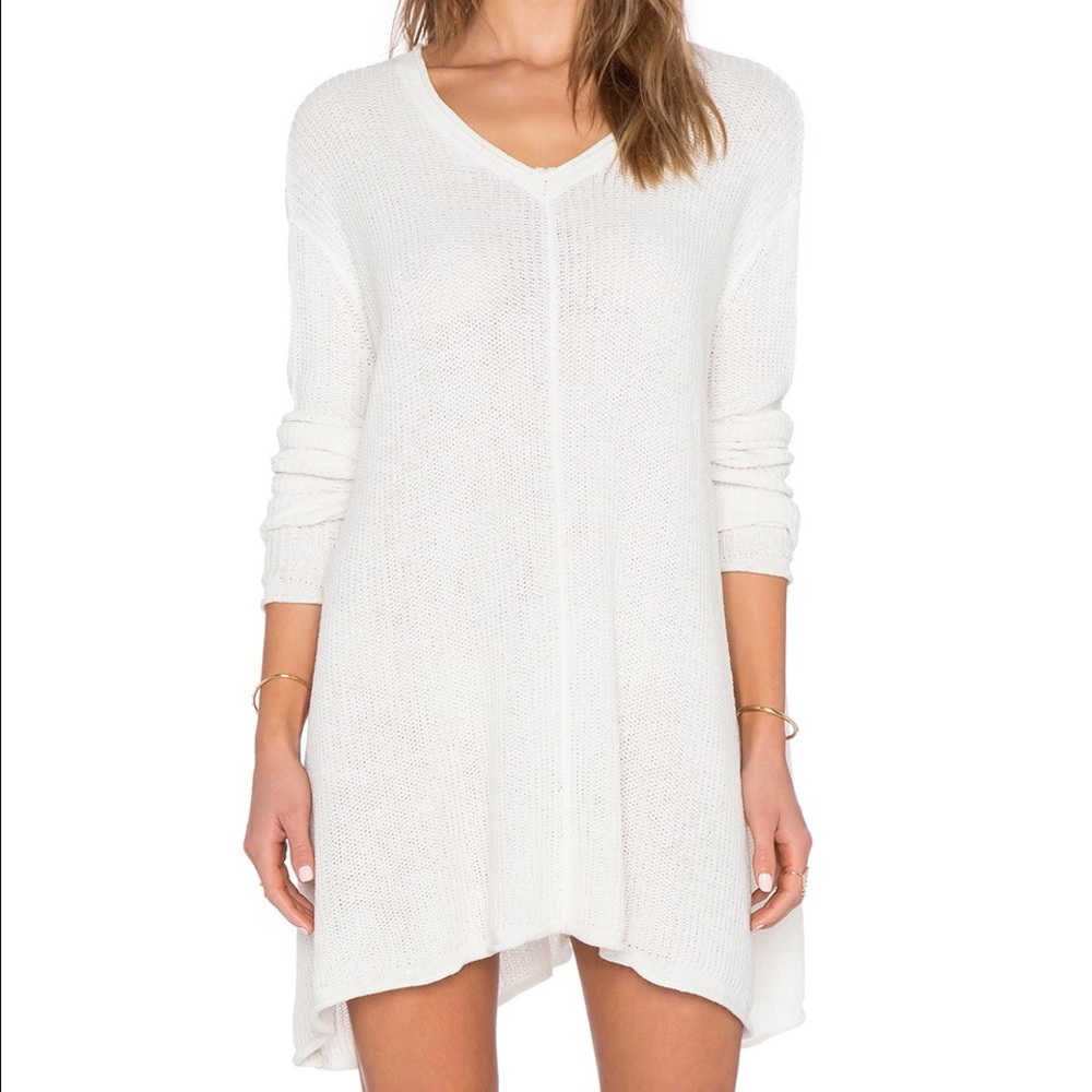 Mumu Mellow Oversized White Sweater