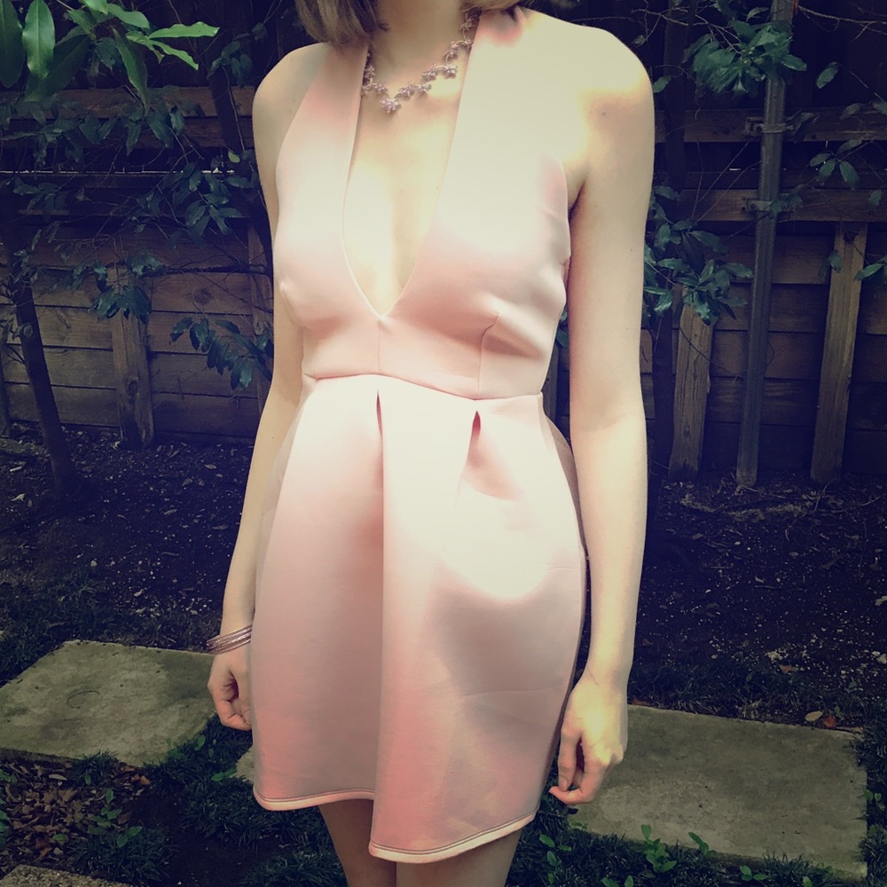 Missguided  NWT  Light Pink Scuba Dress  Size 4