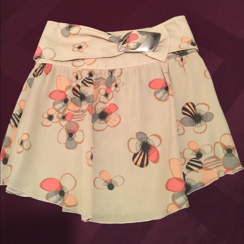 Original Armani Floral Print Mini Skirt