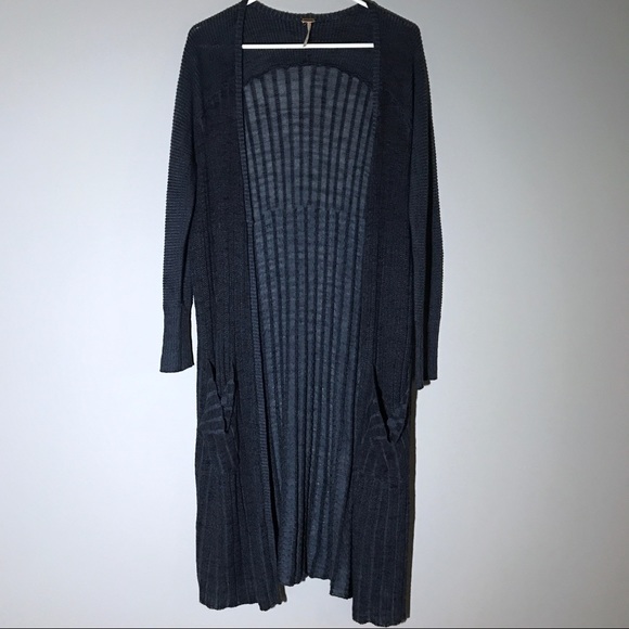 Free People Sweaters - Free People Stripe Pocket Long Cardigan