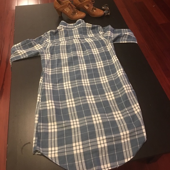 XS Long blue/white plaid blouse/shirt ๐๐ป๐๐ป - Picture 6 of 6